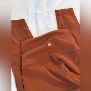 Lululemon rust leggings size 00-0